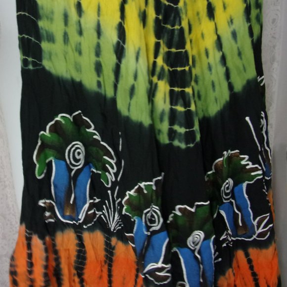 🏵️🏵️ 2/$15 🏵️🏵️ Easy Dressing Caftan Beach Cover-up Print O/S Bella… - Picture 5 of 6